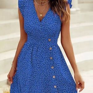 Blue Polka Dot Dress